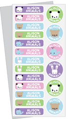 Alison Animals Clothing Name Labels