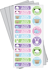 Alison Animals School Name Labels