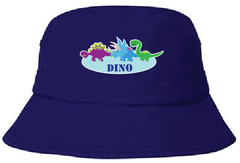 Dino Dinosaurs Bucket Hat (Blue)