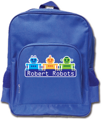 Robert Robots Kindy Backpack (Blue)