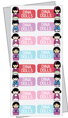 Dina Dolls Clothing Name Labels