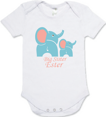 Ester Elephant Baby Romper (White)