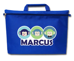 Marcus Monkey Library Bag (Blue)