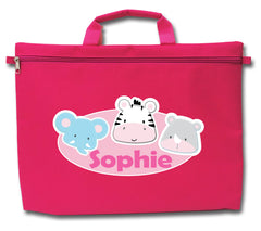 Sophie Safari Library Bag (Pink)