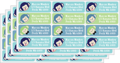 Marcus Monkey Address & Message Labels