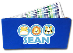 Sean Safari Pencil Pack (Blue)