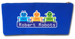 Robert Robots Pencil Case (Blue)
