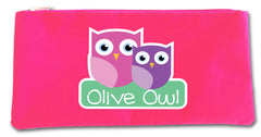 Olive Owls Pencil Case (Pink)
