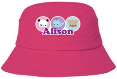 Alison Animals Bucket Hat (Pink)