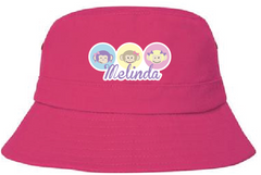 Melinda Monkey Bucket Hat (Pink)