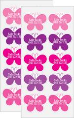 Sally Sock Name Labels