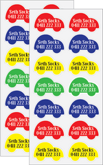 Seth Sock Name Labels