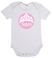 Tegan Tiara Baby Romper (White)